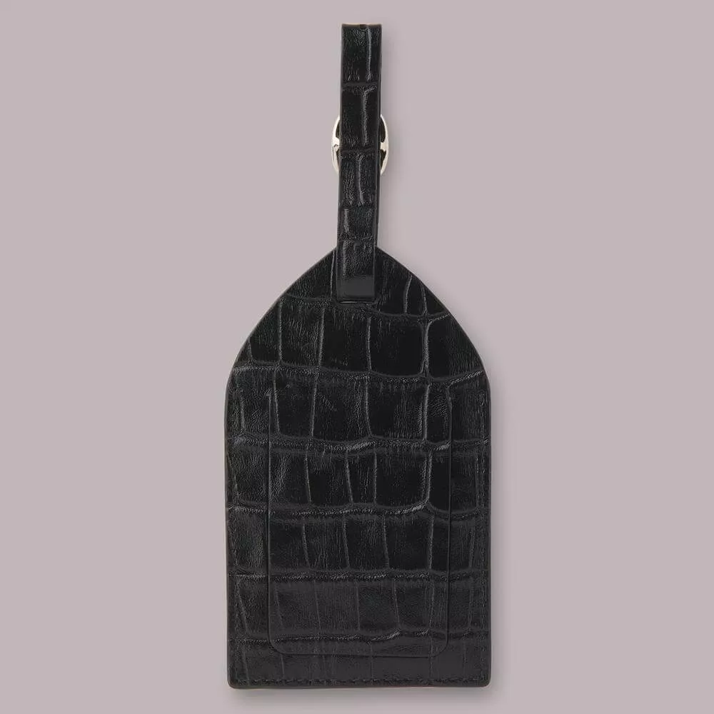 Whistles Shiny Croc Luggage Tag